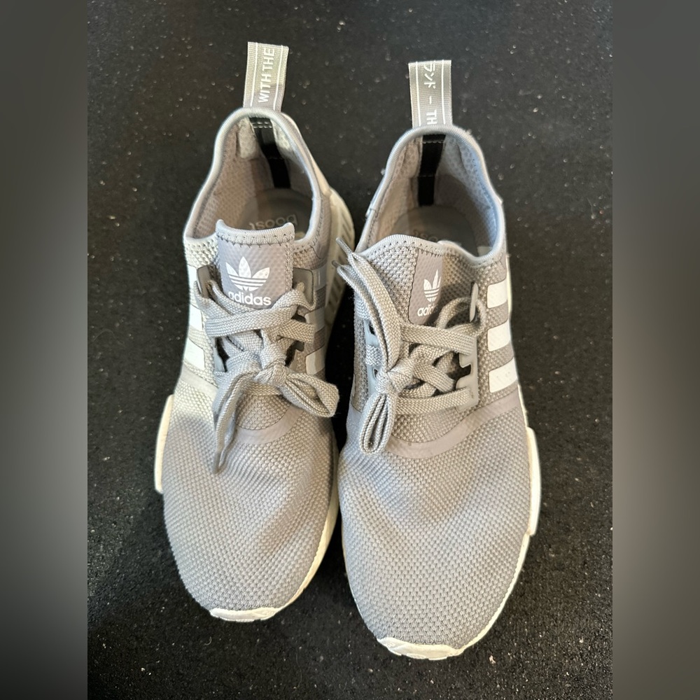 Men grey NMD R1 size 8. Good condition - minor wearage o the white soles.